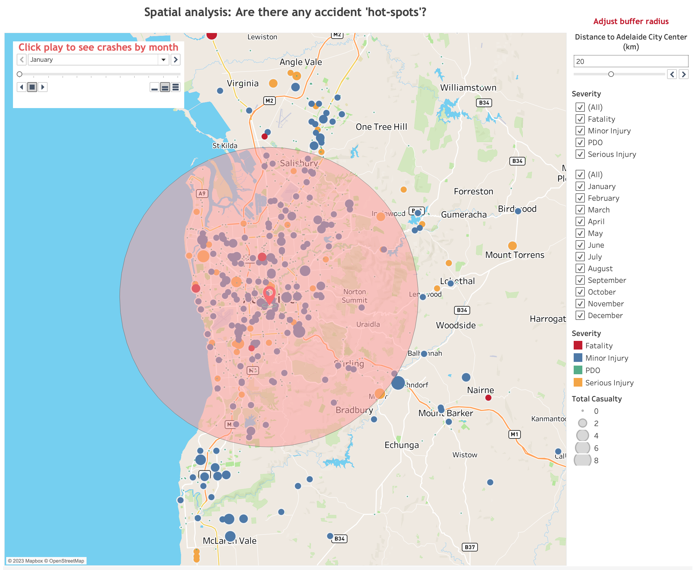 Crash map - tableau